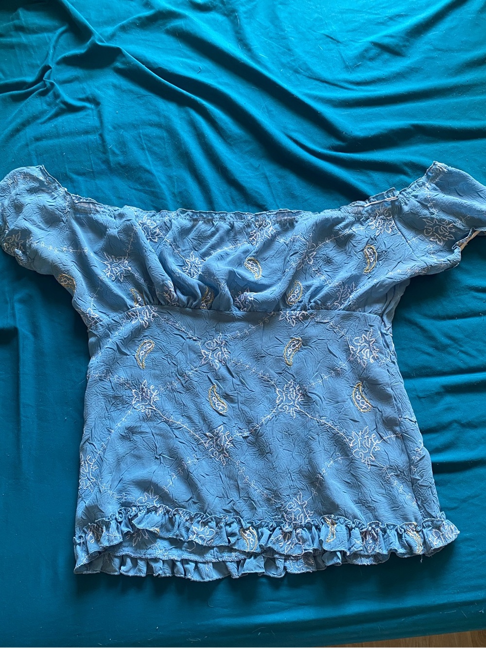 Blue Cottagecore Top